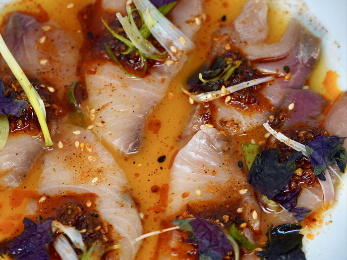 SS dinner hamachi crudo