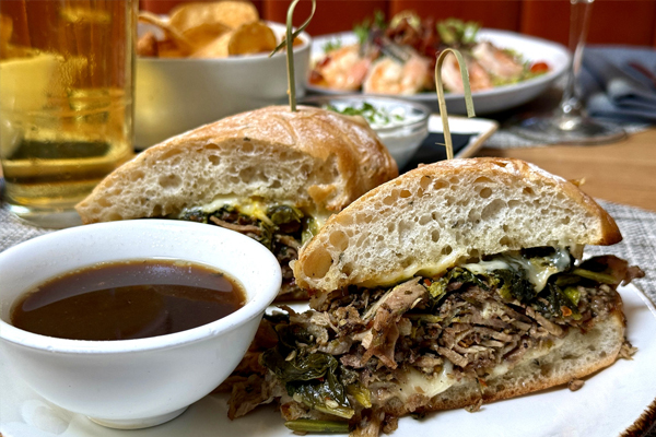 SS lunch chicago steak sandwich